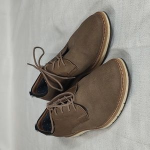 Rye by Hawker Rye Tan Colored Canvas Sport Bottom Derby Casual Shoes Size 8.5